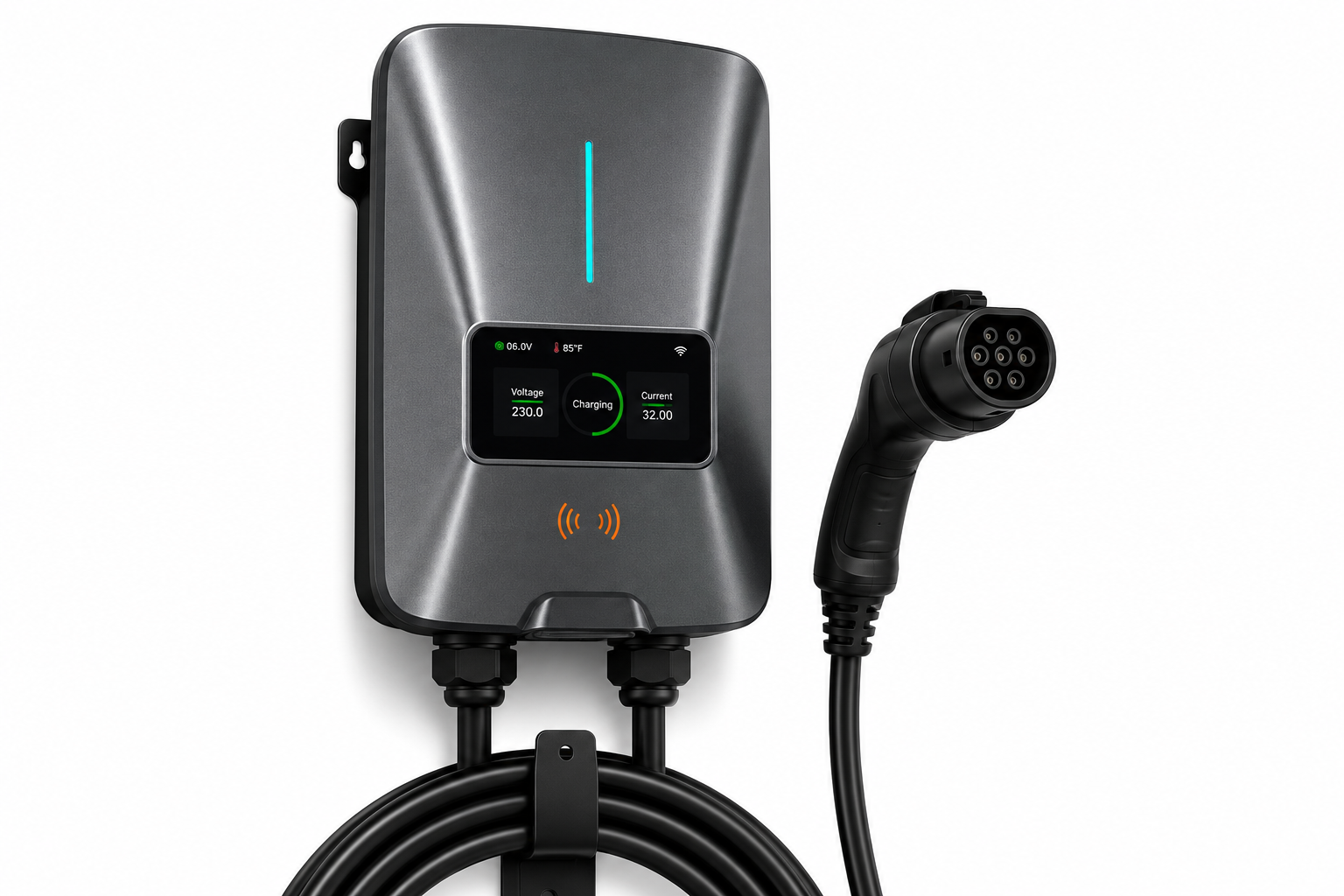 Smart Type 2 AC Wallbox Charger with Display
